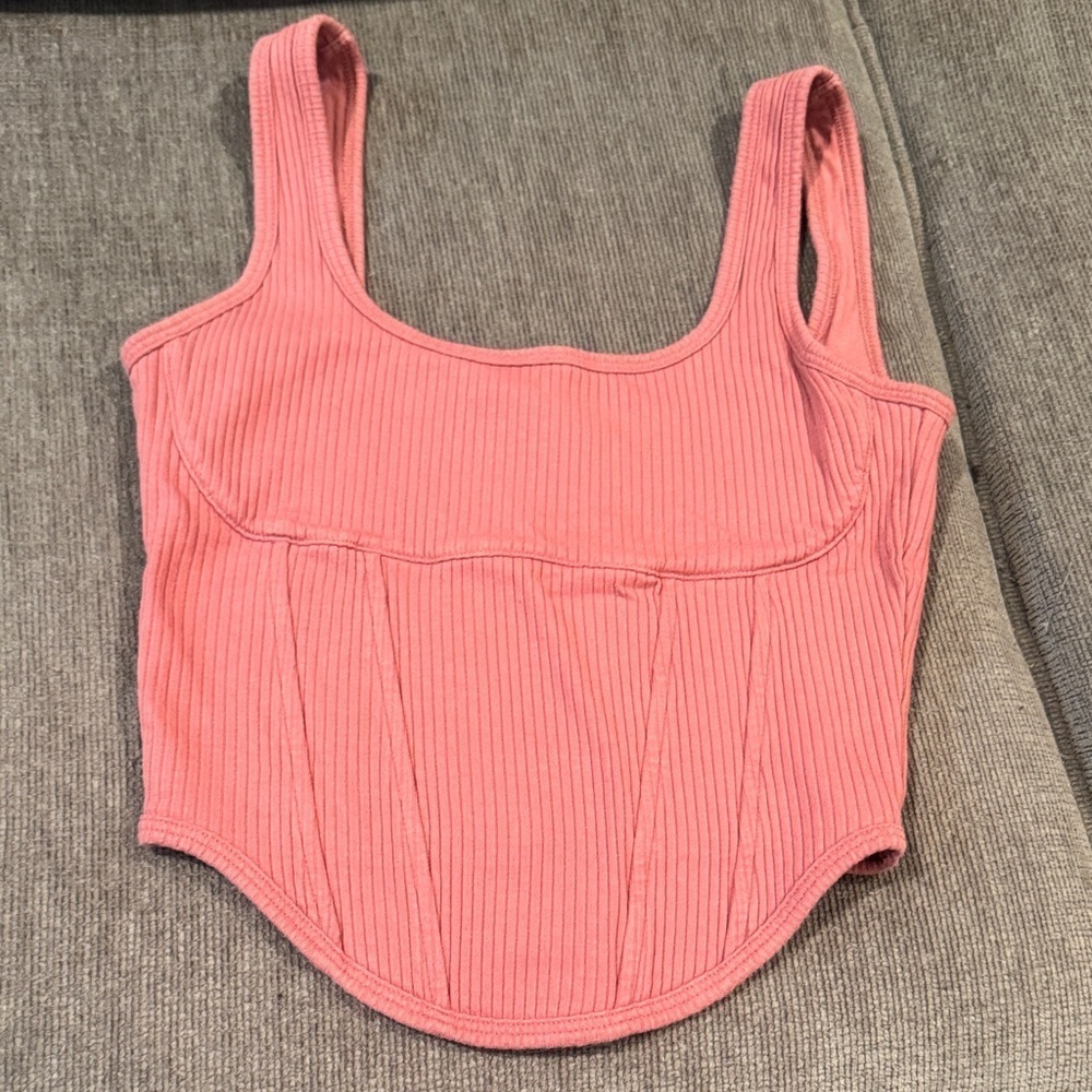 Victoria's Secret Pink Ribbed Tank Top